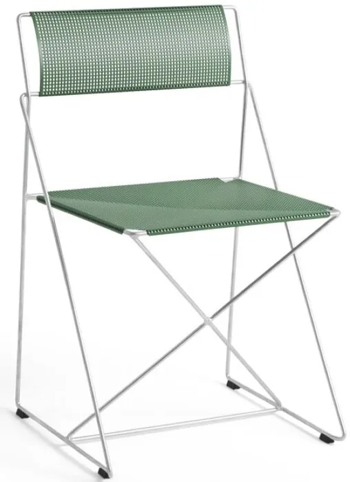 Lage Prijs HAY X-Line stoel gegalvaniseerd-Leek green