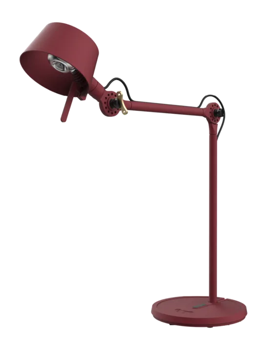 Tonone Bolt10 bureaulamp-Burgundy Red-Zwarte snoeren Alleen Vandaag