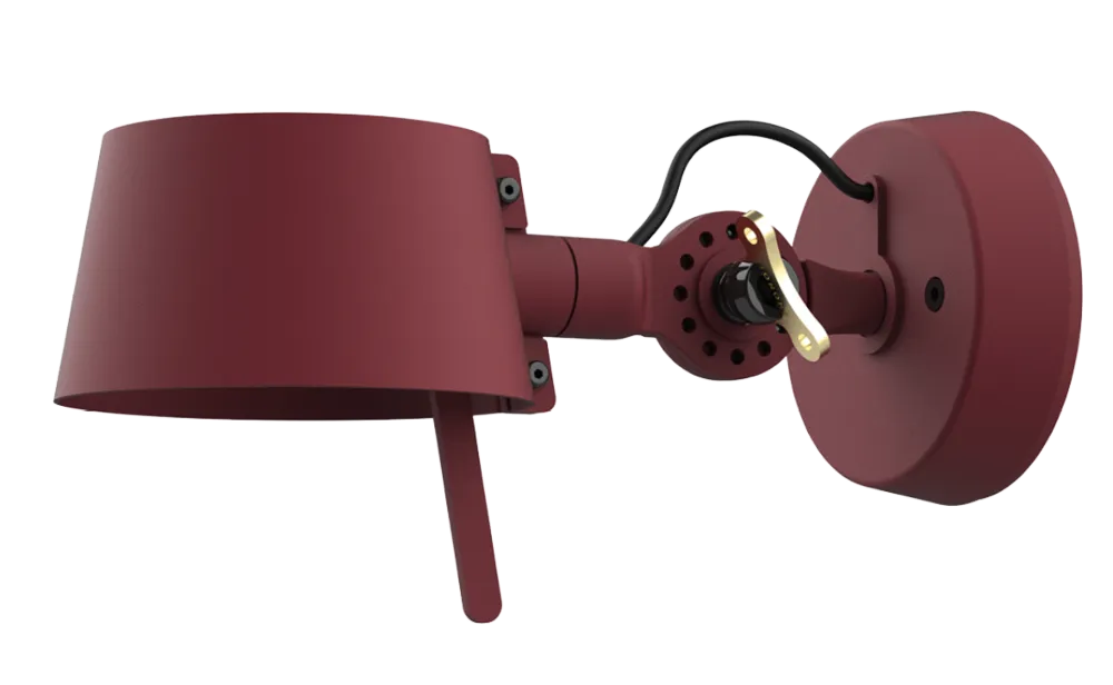 Tonone Bolt10 wandlamp-Burgundy Red-Zwarte snoeren Flitsaanbieding