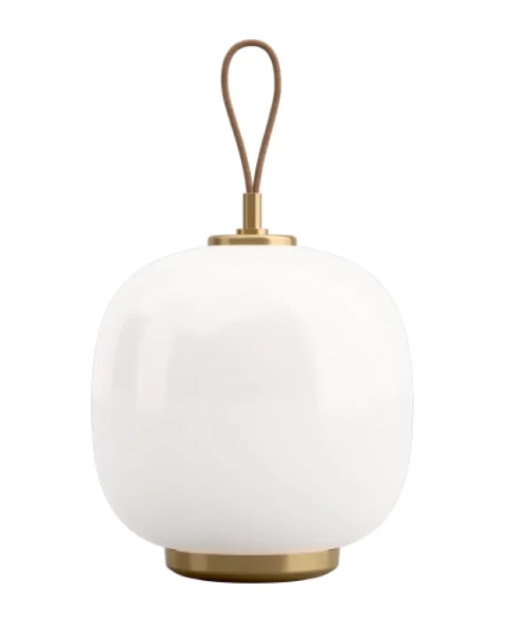 Op = Op Louis Poulsen VL 45 Radiohus draagbare lamp-White Opal