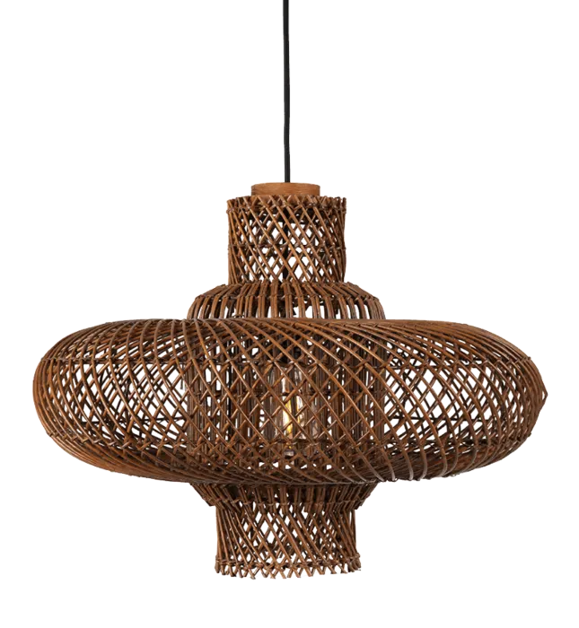 Direct Beschikbaar d-Bodhi Organo hanglamp-Brown-Small