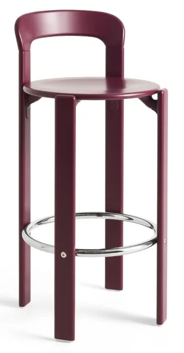 HAY Rey barkruk-Grape Red-Zithoogte 75 cm Veilige Betaling
