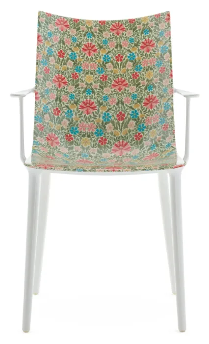 Snelle Levering Kartell H.H.H. Graphic Impression stoel-White Lichen