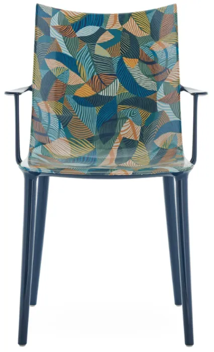 Betrouwbaar Kartell H.H.H. Graphic Impression stoel-Blue Ink Ochre