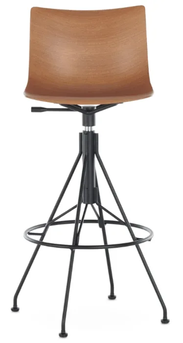 Kartell C. Koya barkruk-Dark Wood/Black Superprijs