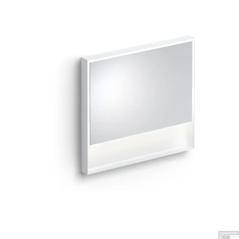 Clou Look At Me Spiegel 2700K LED-Verlichting IP44 Omlijsting In Mat Wit 90x8x80cm Beperkte Voorraad