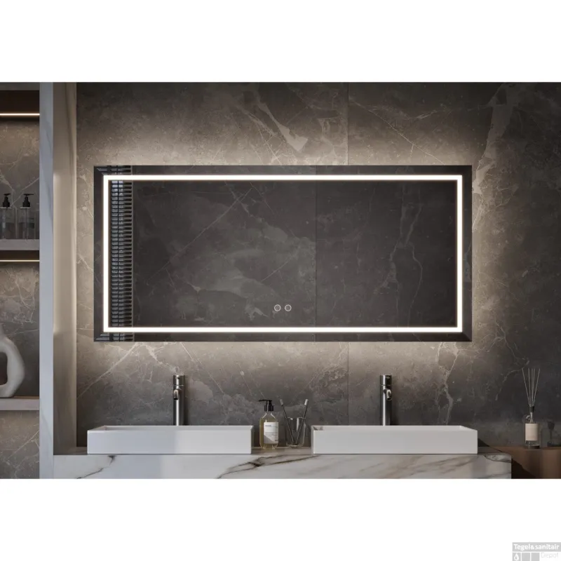 Voordeelprijs Spiegel Martens & Meijer München Fade 140x70 cm met Directe & Indirecte Verlichting Rondom, Incl. Verwarming & Dimbare Touch