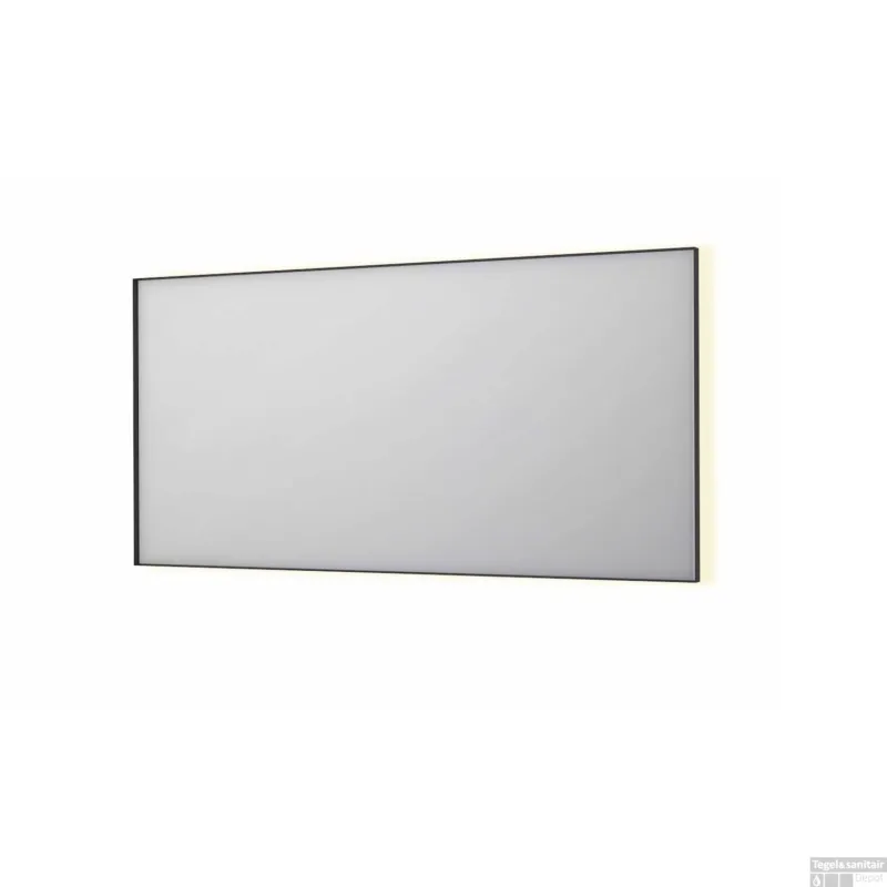 Spiegel INK SP32 160x4x80 cm Incl. Indirect LED-Verlichting Rondom en Spiegelverwarming Mat Zwart Lage Prijs