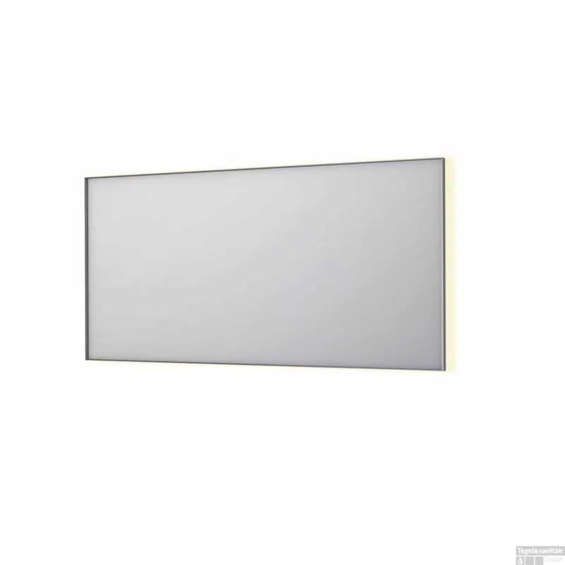 Tijdelijk Beschikbaar Spiegel INK SP32 160x4x80 cm Incl. Indirect LED-Verlichting Rondom en Spiegelverwarming Geborsteld RVS