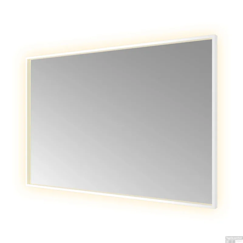 Hete Deal Spiegel Hotbath &MORE 80x120 cm LED-Verlichting Spiegelverwarming Rechthoek Mat Wit