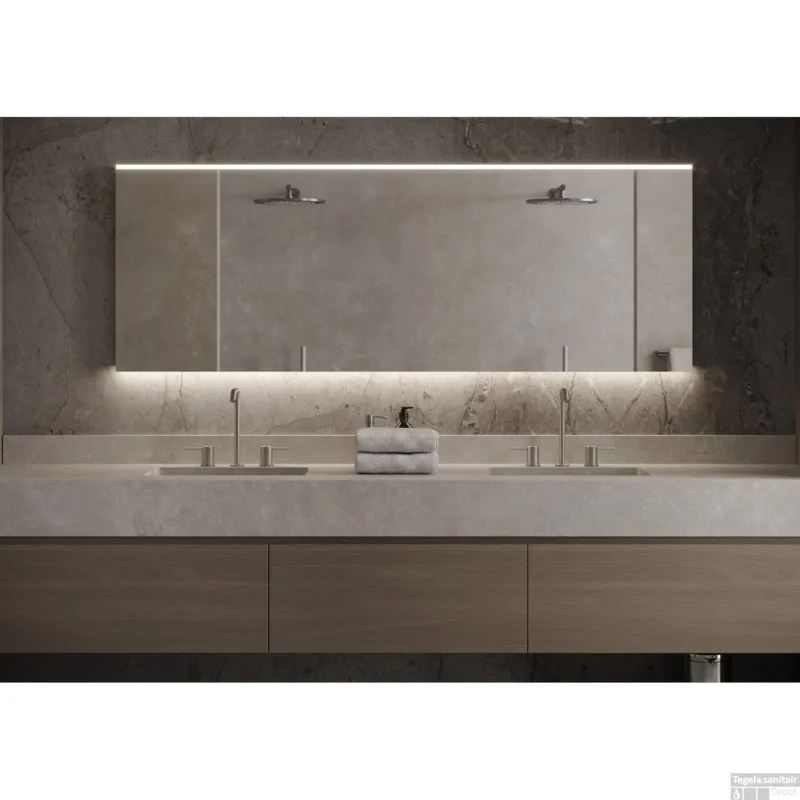 Hoge Kwaliteit Spiegel Martens & Meijer Praag 180x70 Cm Met Indirecte En Direct Verlichting En Spiegelverwarming