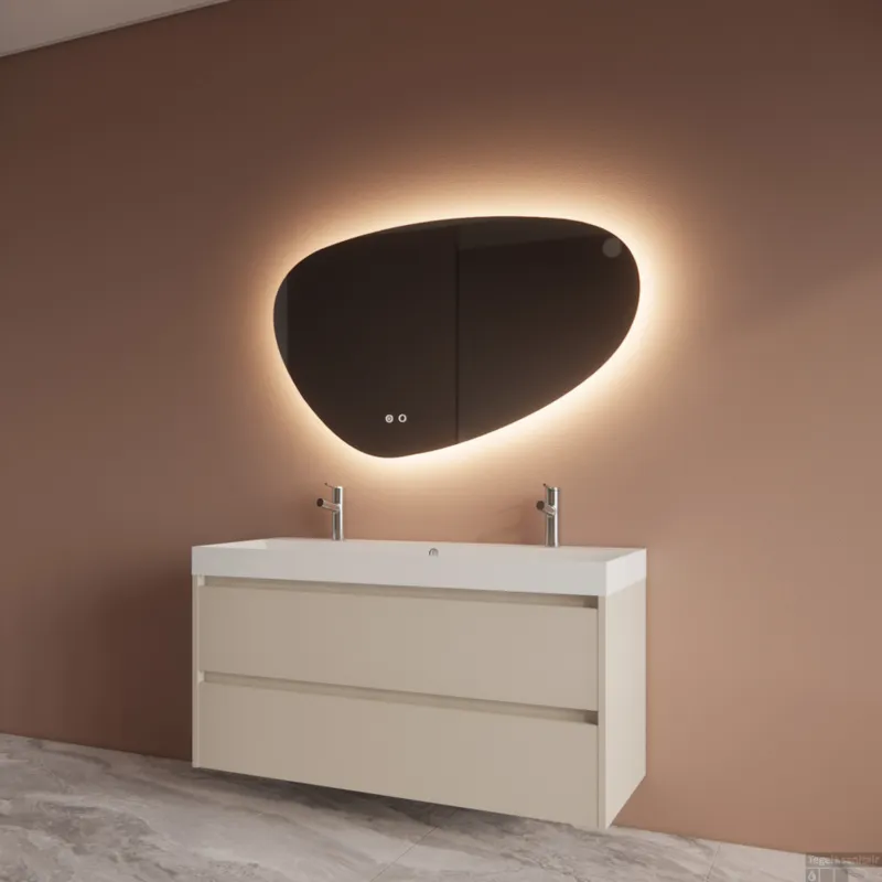 Aanbieding Badmeubelset BWS Riga Met Lako Wastafel Wit 120 cm Kasjmier