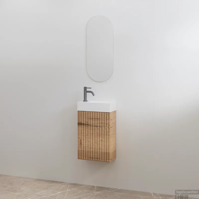 Shop Nu Toiletmeubelset Geribbeld Best-Design Mali Halifax Onderkast + Wit Fontein