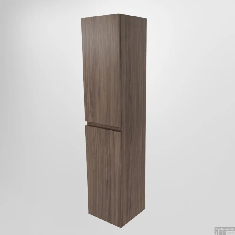 Gratis Retour Kolomkast Mondiaz Aivy Hangend 160x35x35cm MDF 2 Deuren Softclose Greeploos Mocha