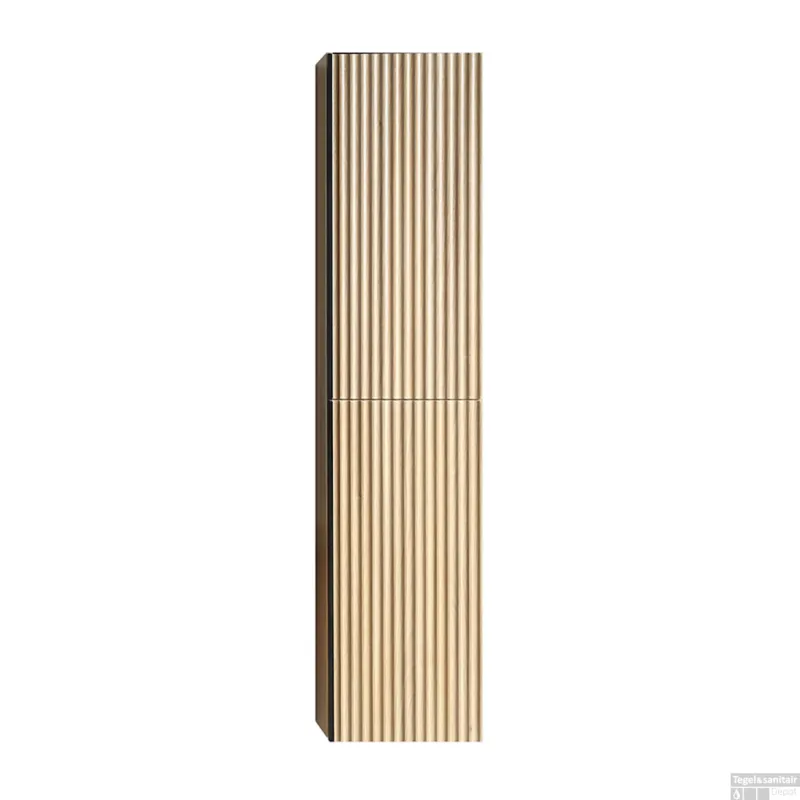 Must-Have Kolomkast 2 Deuren Wiesbaden Ribbella 160x36x30 Cm Naturel Eik