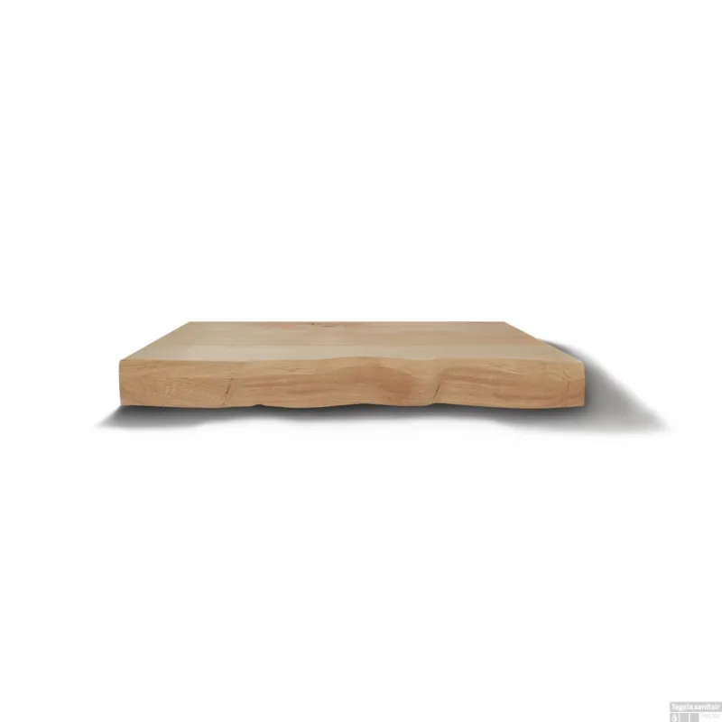 Actieprijs Wastafelblad Gliss Design Massief Hout Zonder Boomschors 100 cm Natuurlijke Olie
