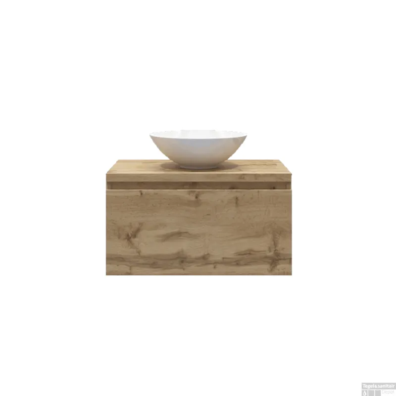 Superprijs Gliss Design Onderkast Eros 80 cm Rustiek eiken OP=OP