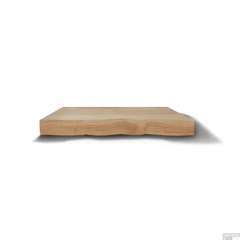 Veilige Betaling Wastafelblad Gliss Design Massief Hout Zonder Boomschors 140 cm Natuurlijke Olie