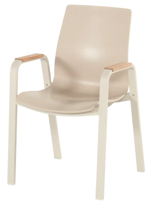 Superprijs Hartman Flow tuinstoel-Soft taupe - teak