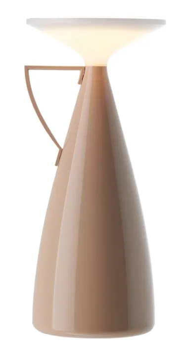 Tijdelijk Beschikbaar Kartell Camomille draagbare tafellamp-Dusty Pink