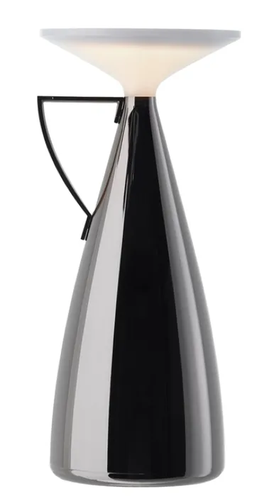 Tijdelijk Beschikbaar Kartell Camomille draagbare tafellamp-Titanium