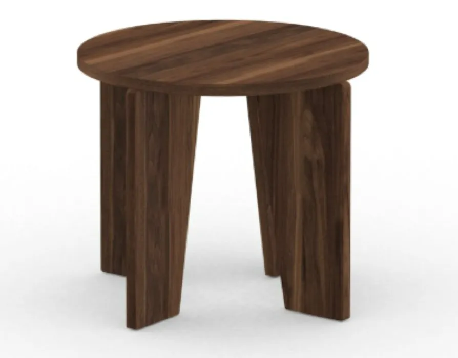 Beste Prijs Studio Henk Taper salontafel-Walnoot naturel lak-Ø50