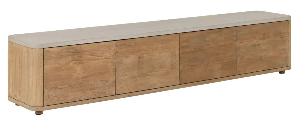 vanHarte Nova travertin top tv meubel-Large Speciale Aanbieding