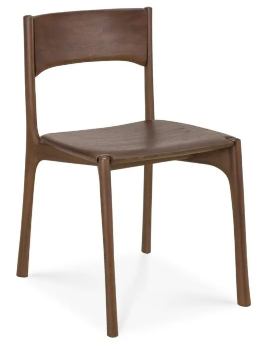 Lage Kosten Ethnicraft PI stoel - Teak Brown-Zonder armleuning