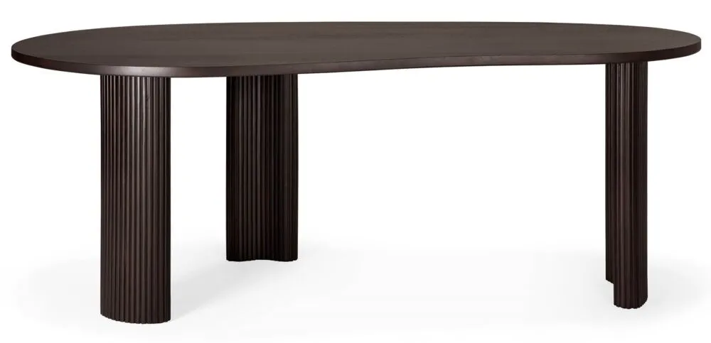 Flitsaanbieding Ethnicraft Boomerang bureau - 200 cm-Mahonie donkerbruin