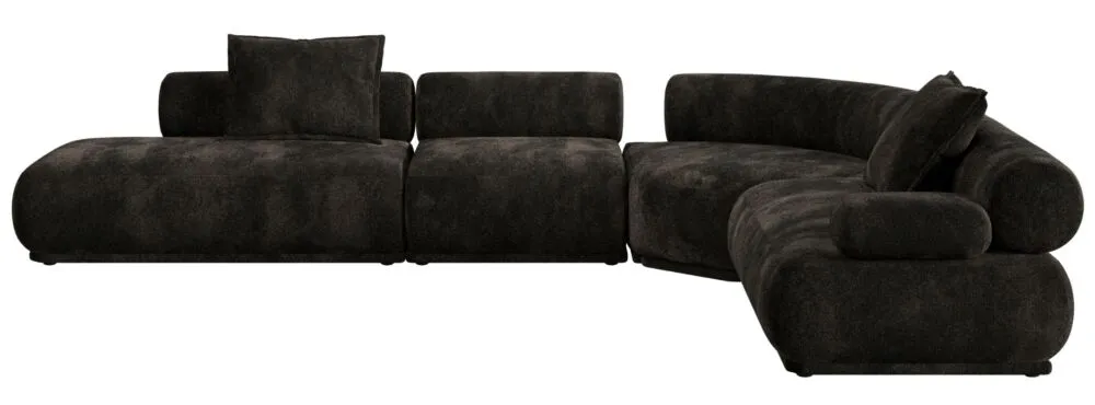 Zuiver Rembrandt 7,5 zits bank-Rechts-Dark Brown Snelle Levering
