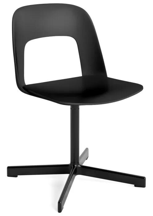 HAY Layout 131 stoel - zwart onderstel-Black - Steelcut Trio 195 Weekendaanbieding