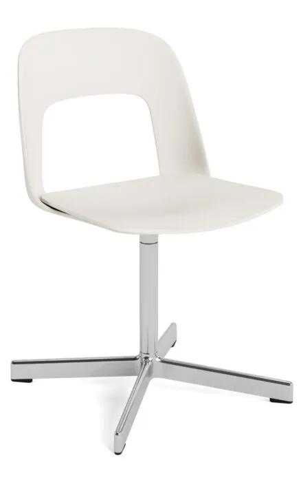 Alleen Vandaag HAY Layout 131 stoel - aluminium onderstel-Cream White - Mode 011
