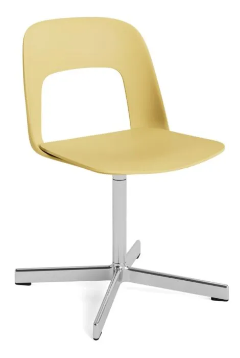 Flitsaanbieding HAY Layout 131 stoel - aluminium onderstel-Biscotti - Relate 431