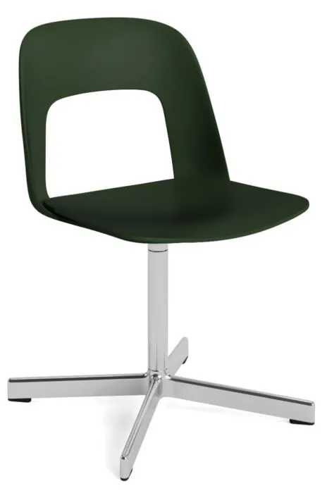 Flitsaanbieding HAY Layout 131 stoel - aluminium onderstel-Bottle Green - Mode 072