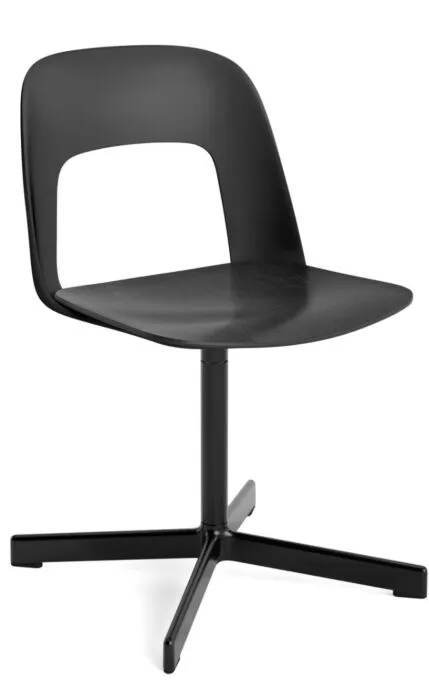 Fabrieksprijs HAY Layout 132 stoel - zwart onderstel - Black oak