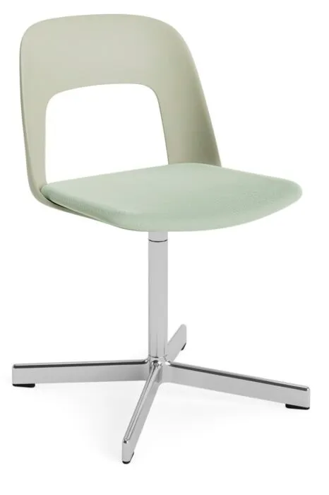 HAY Layout 133 stoel - aluminium onderstel-Pastel Green - Relate 921 Snelle Levering