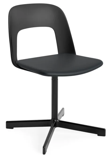 Direct Verzonden HAY Layout 133 stoel - zwart onderstel-Black - Grano Black