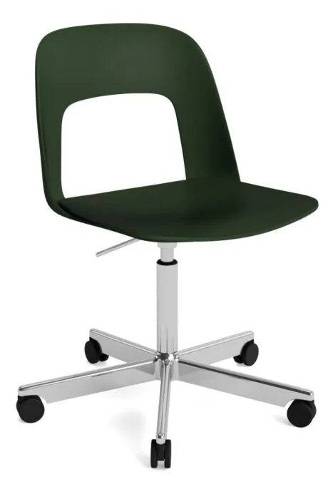 HAY Layout stoel 141 - aluminium onderstel-Bottle Green - Mode 072 Bestel Nu