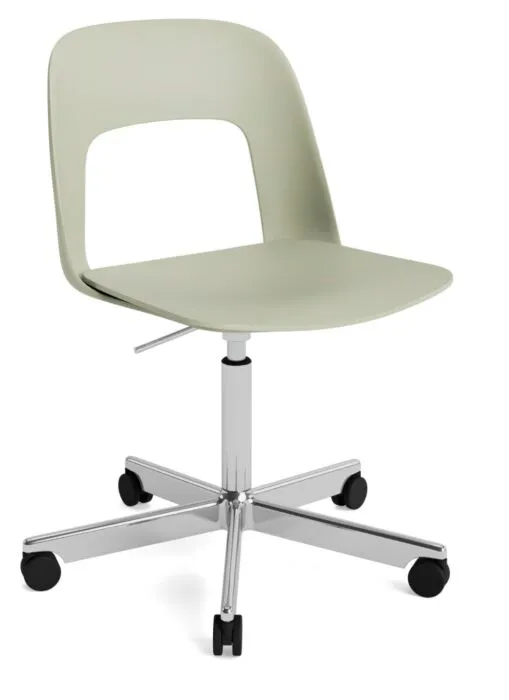 Direct Beschikbaar HAY Layout stoel 141 - zwart onderstel-Pastel Green - Relate 921