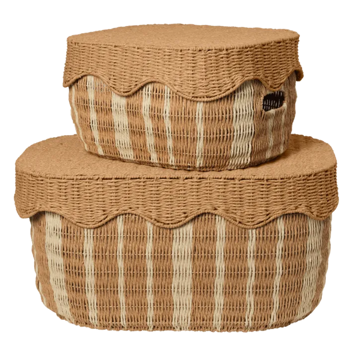 Veilige Betaling Ferm Living Rivan opbergmanden - set van 2