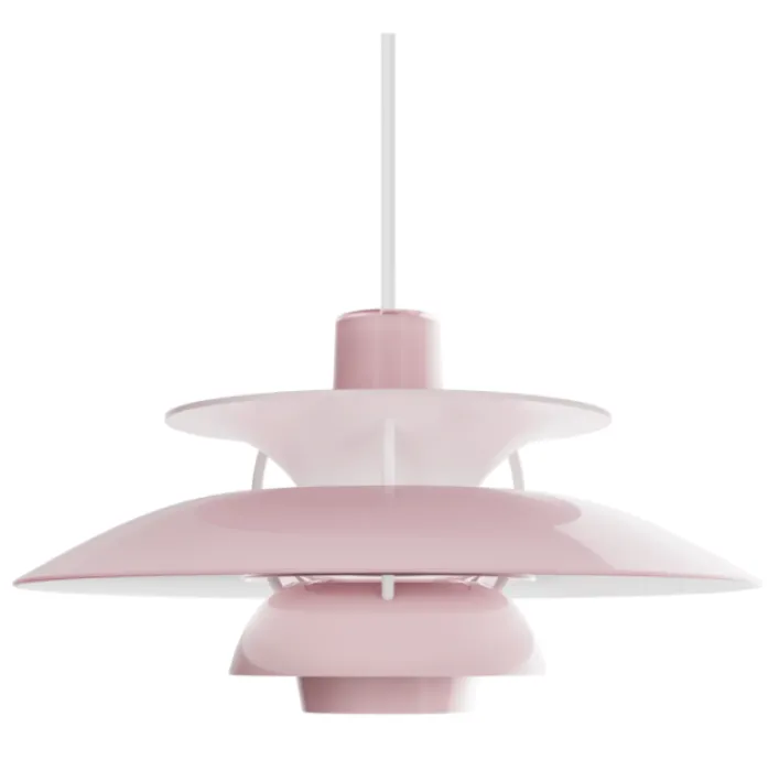 Louis Poulsen PH 5 Opal hanglamp-Pale rose Tijdelijk Beschikbaar