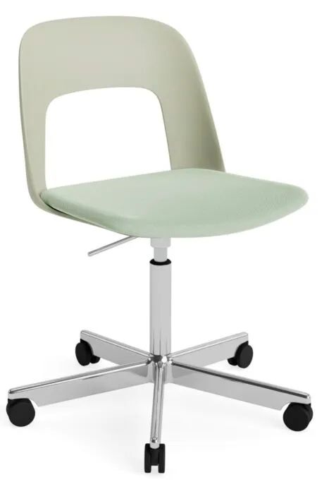 HAY Layout 143 stoel - aluminium onderstel-Pastel Green - Relate 921 Dagaanbieding