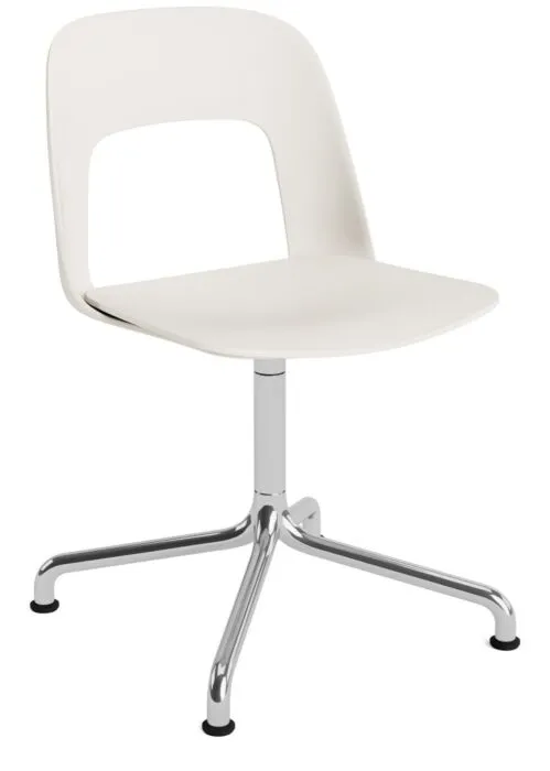 Beperkt Aanbod HAY Layout 151 stoel - aluminium onderstel-Cream White - Mode 011