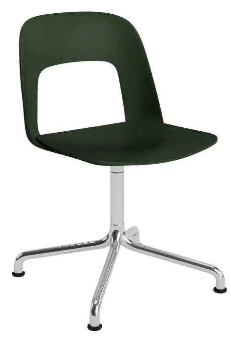 HAY Layout 151 stoel - aluminium onderstel-Bottle Green - Mode 072 Weekendaanbieding