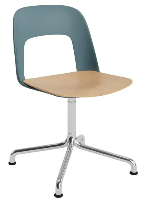 Gratis Retour HAY Layout 152 stoel - aluminium onderstel-Ocean - Mode 045
