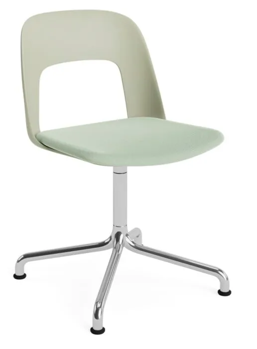 HAY Layout 153 stoel - aluminium onderstel-Pastel Green - Relate 921 Speciale Aanbieding