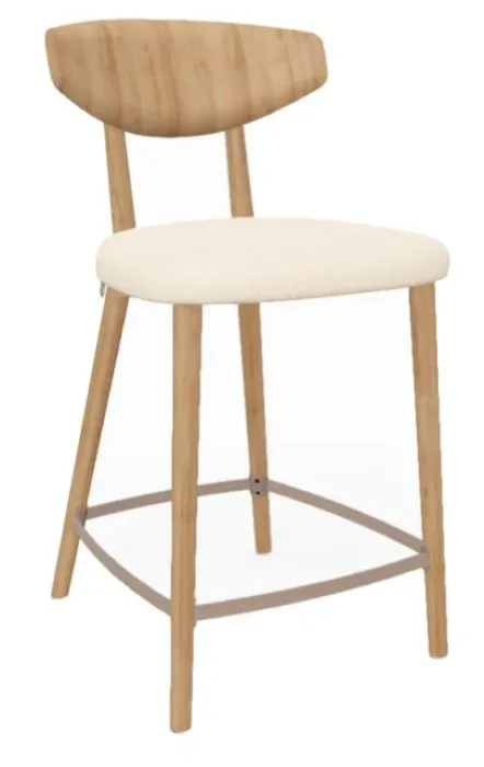 Dagaanbieding Mobitec Toro C2010 barkruk - H65 - Beuken frame-Mango Beige