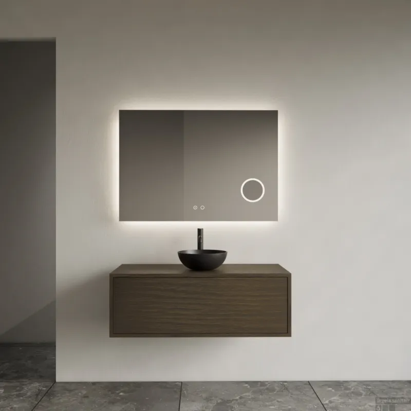 Finale Uitverkoop Onderkast Gliss Design Joa Charcoal 100 CM Incl. Topplaat