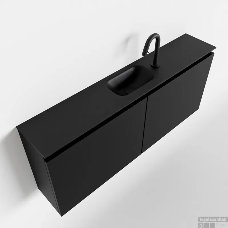 Hoge Kwaliteit MONDIAZ TURE 120cm toiletmeubel urban. EDEN wastafel urban midden 1 kraangat
