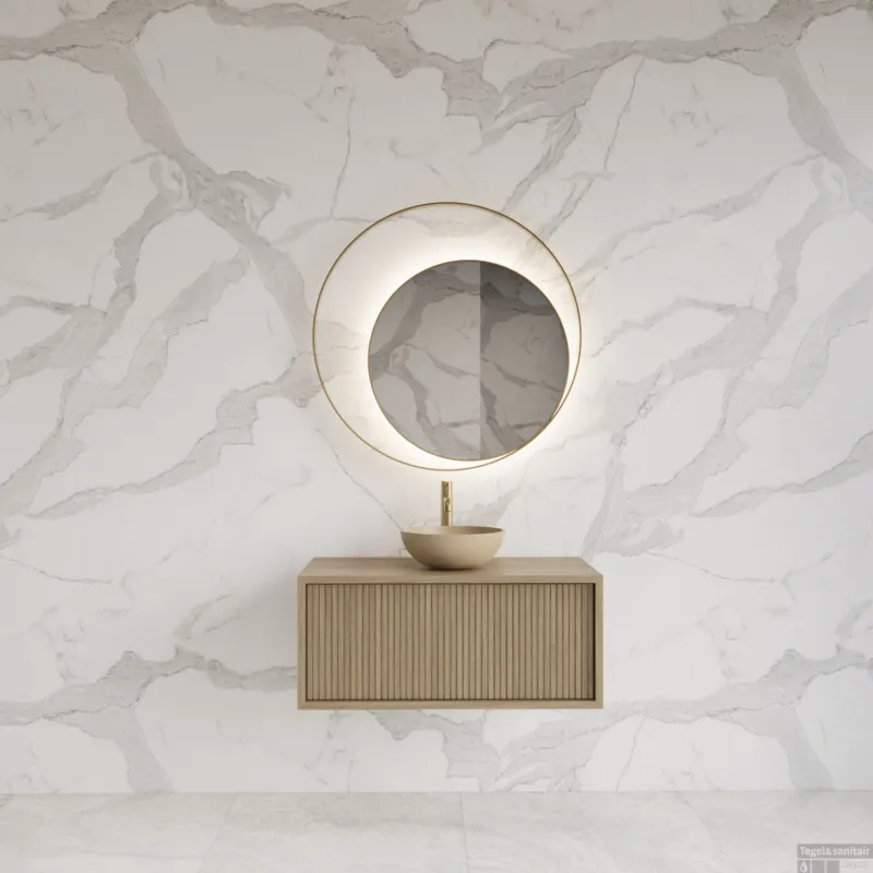 Weekendaanbieding Onderkast Gliss Design Heronimus 80x45x35 cm Met Topplaat Corn Silk